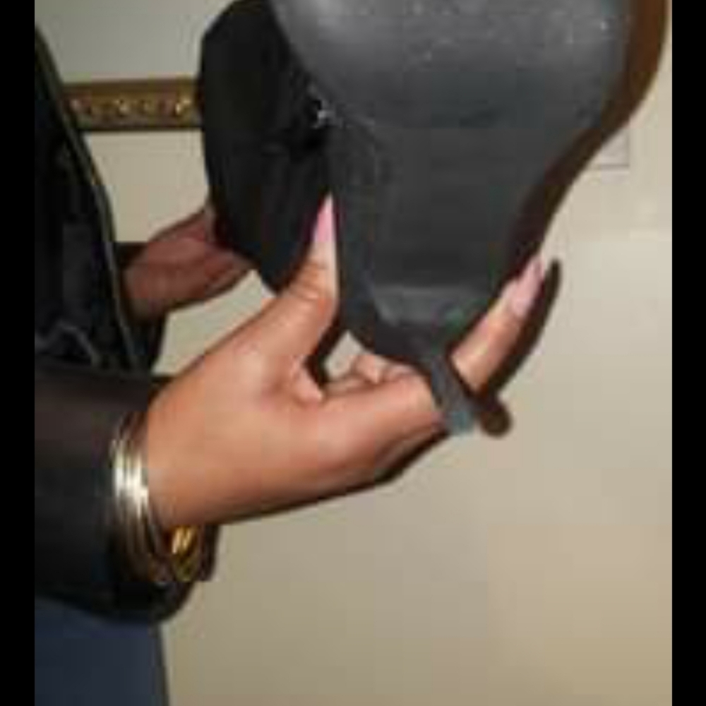 Denim Open-toed Boots